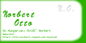 norbert otto business card